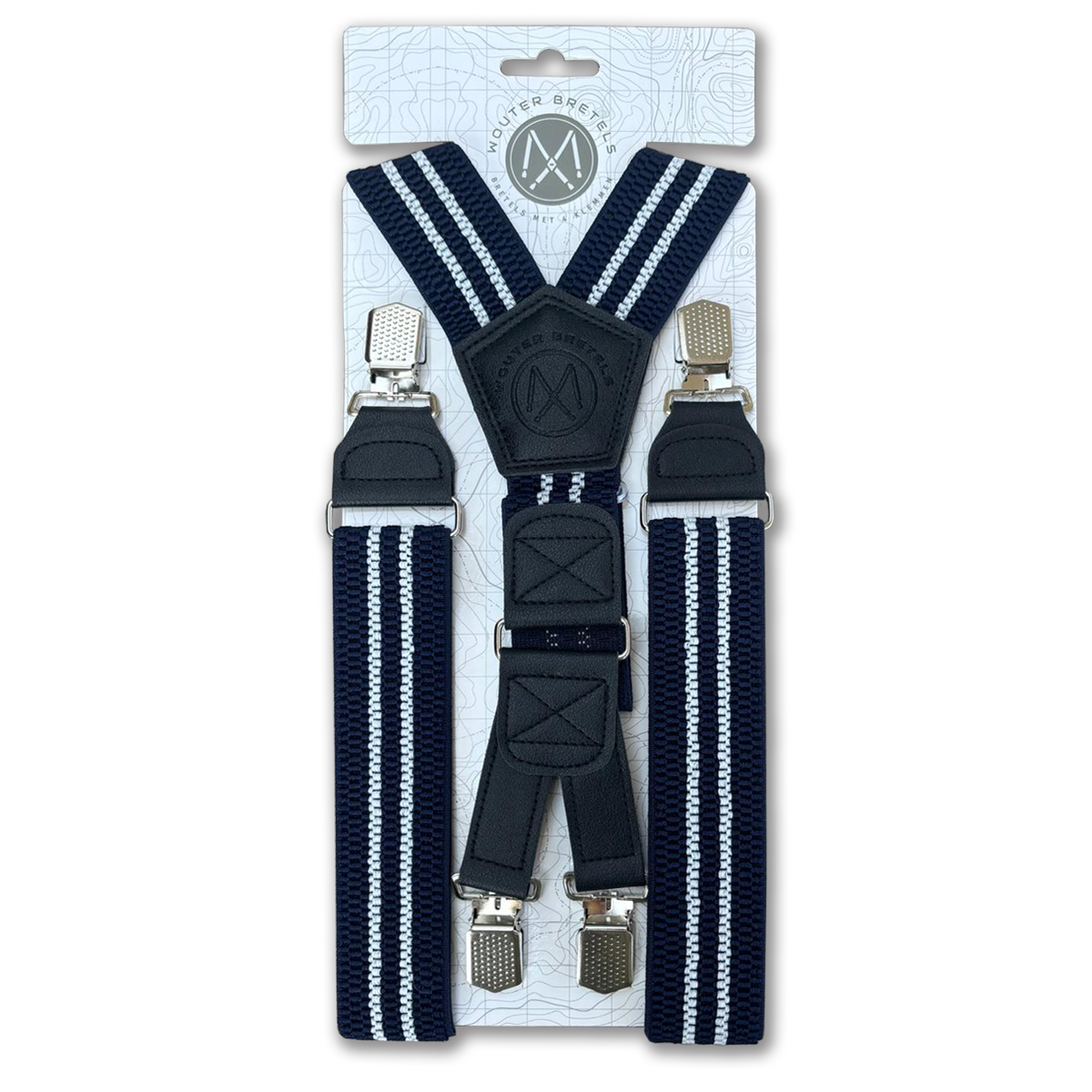 Bretels blauw-wit
